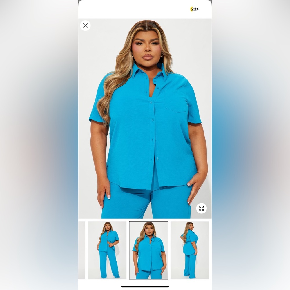 Women Fashion Nova Pants Set - 3X - XXXL - Pants Set - Workwear
